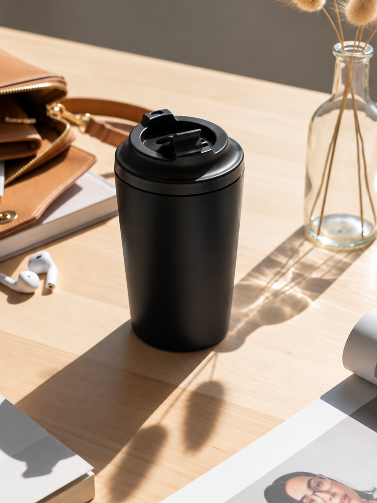 Latte Line Barista Flask 400ml | Insulated Stainless Steel Hot & Cold Travel Mug | 1219 Avenue 1219 Avenue