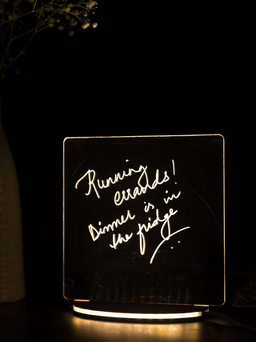 LED Side Table Lamp| Note maker with erasable pen| NO COD 1219 Avenue India