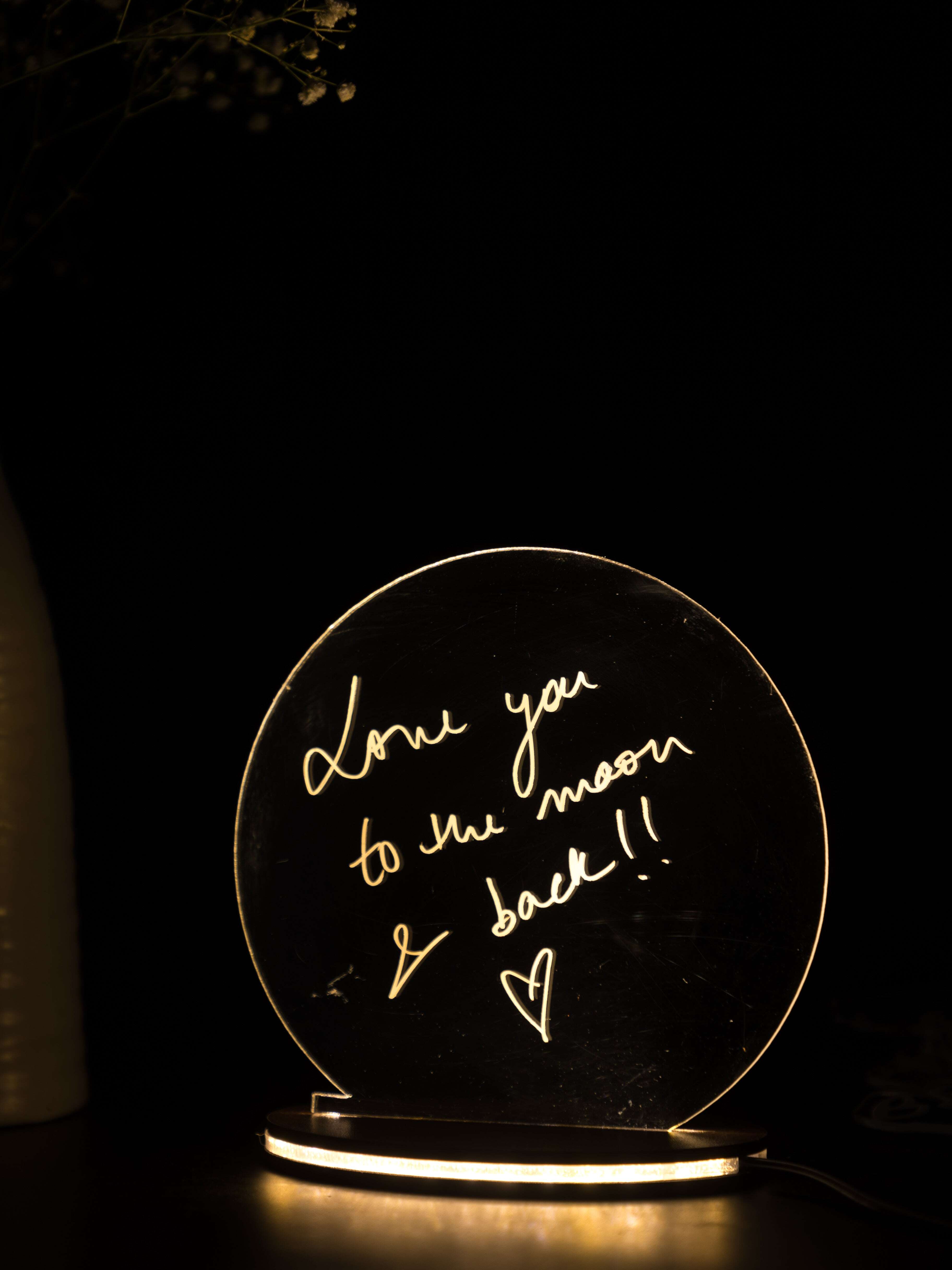 LED Side Table Lamp| Note maker with erasable pen| NO COD 1219 Avenue India