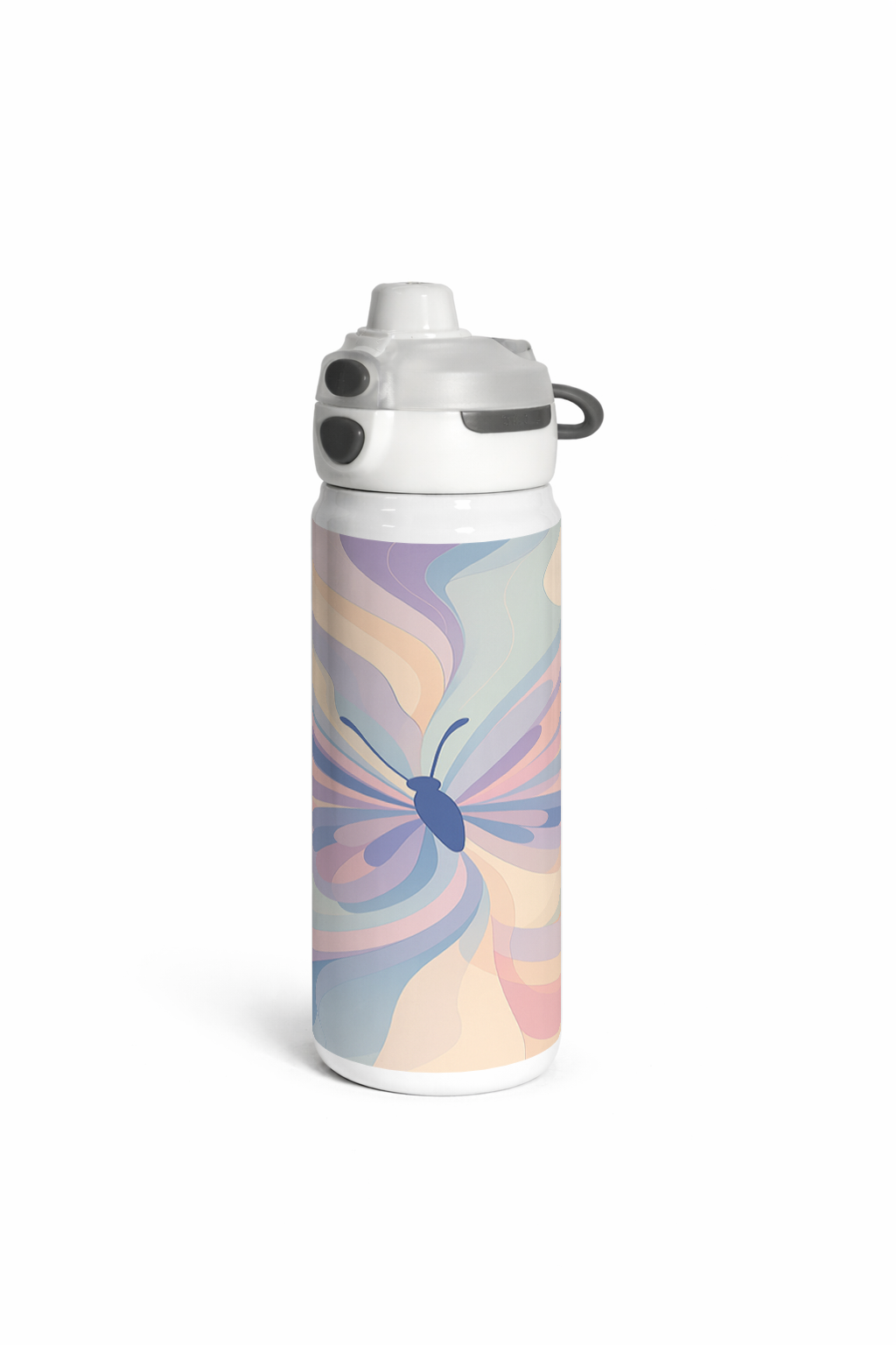 Lumi Insulated Premium Water Bottle 650ml – Aura Flow Print | 12+ Hours Hot & Cold | 2-Way Lid 1219 Avenue India