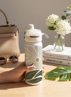 Lumi Insulated Premium Water Bottle 650ml – Bloom & Flow Print | 12+ Hours Hot & Cold | 2-Way Lid 1219 Avenue India