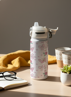Lumi Insulated Premium Water Bottle 650ml – Bow & Bloom Print | 12+ Hours Hot & Cold | 2-Way Lid 1219 Avenue India