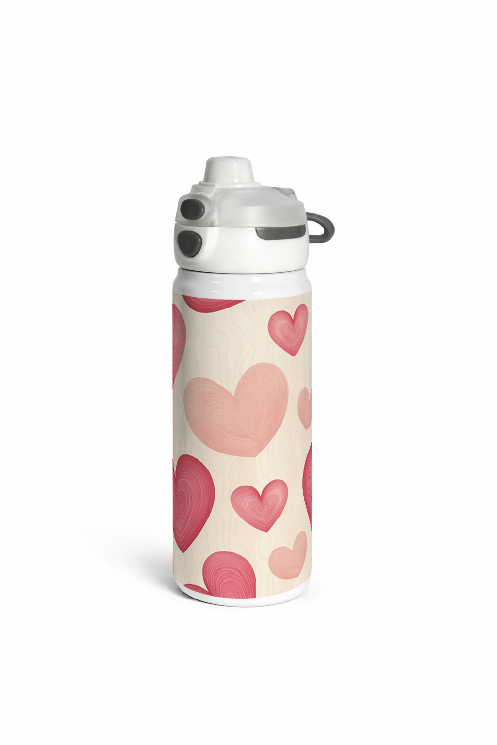 Lumi Insulated Premium Water Bottle 650ml – Heart Latte Print | 12+ Hours Hot & Cold | 2-Way Lid 1219 Avenue India
