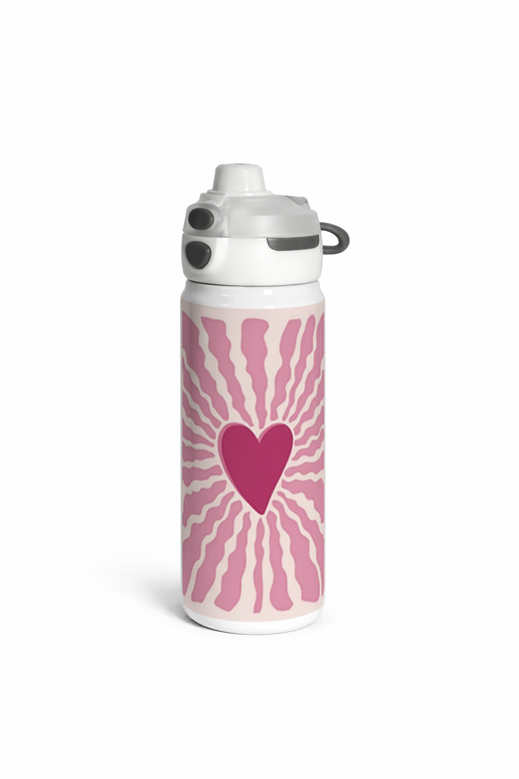 Lumi Insulated Premium Water Bottle 650ml –Love Burst Print | 12+ Hours Hot & Cold | 2-Way Lid 1219 Avenue India