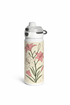 Lumi Insulated Premium Water Bottle 650ml - Petal Poise Print | 12+ Hours Hot & Cold | 2-Way Lid 1219 Avenue India