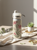 Lumi Insulated Premium Water Bottle 650ml - Petal Poise Print | 12+ Hours Hot & Cold | 2-Way Lid 1219 Avenue India