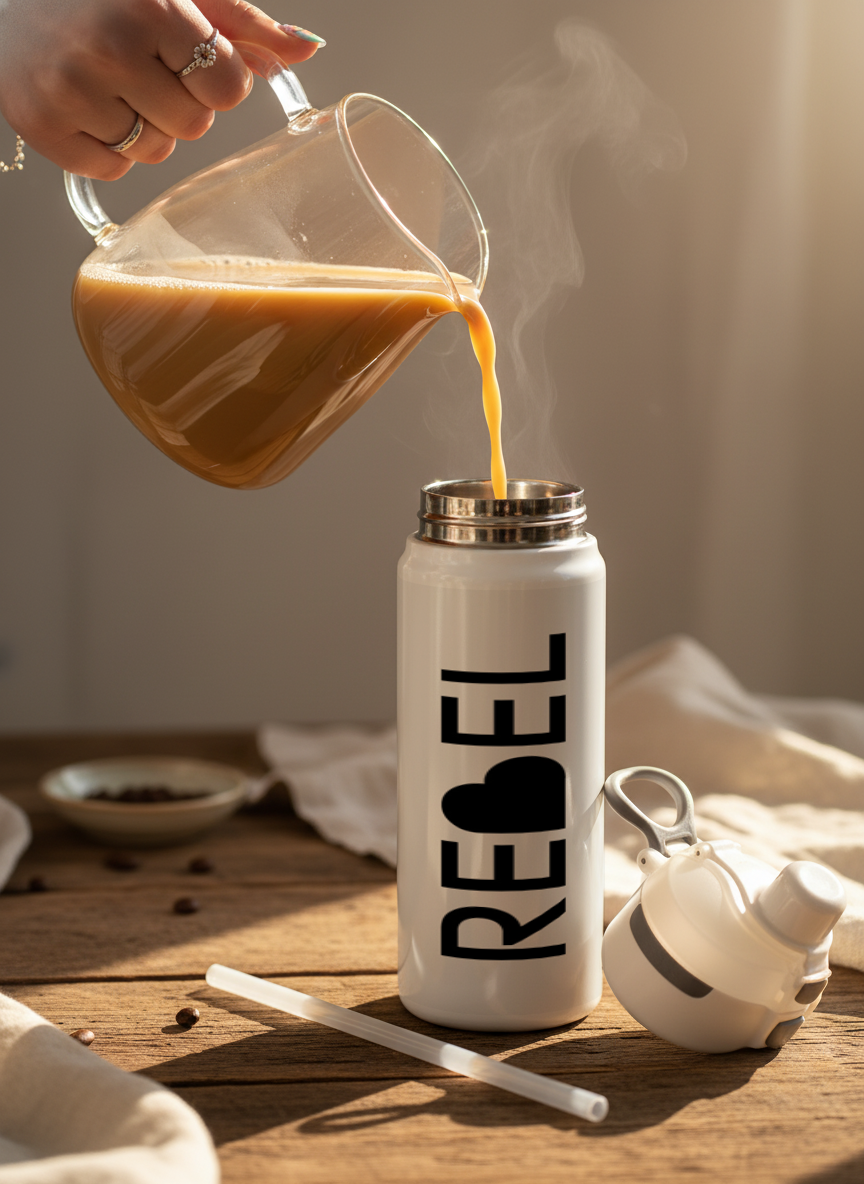 Lumi Insulated Premium Water Bottle 650ml – RebelPrint | 12+ Hours Hot & Cold | 2-Way Lid 1219 Avenue India