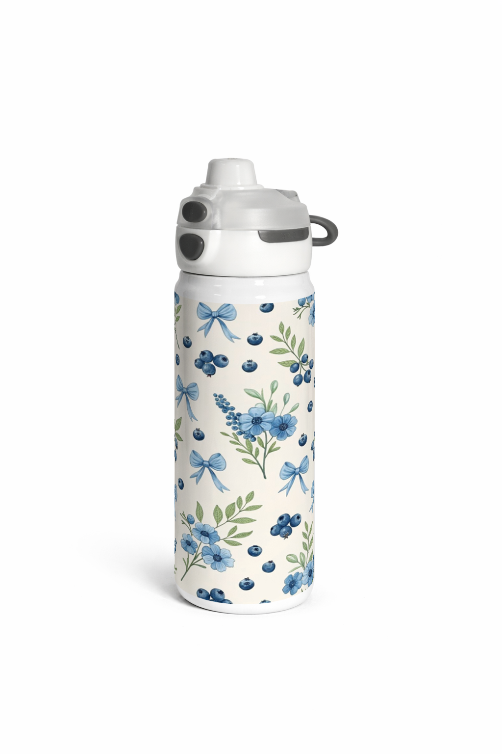 Lumi Insulated Premium Water Bottle 650ml – Royal Meadow Bows Print | 12+ Hours Hot & Cold | 2-Way Lid 1219 Avenue India