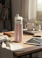 Lumi Insulated Premium Water Bottle 650ml - Sweet Strips Print | 12+ Hours Hot & Cold | 2-Way Lid 1219 Avenue India