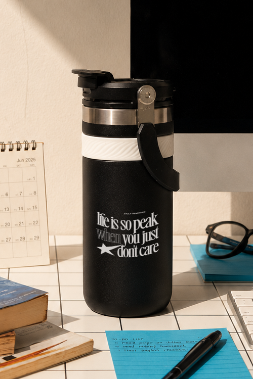 Mini Hydrator Tumbler 700ml – Peak Unbothered Print | Double Wall Vacuum Insulated Hot & Cold Bottle 1219 Avenue
