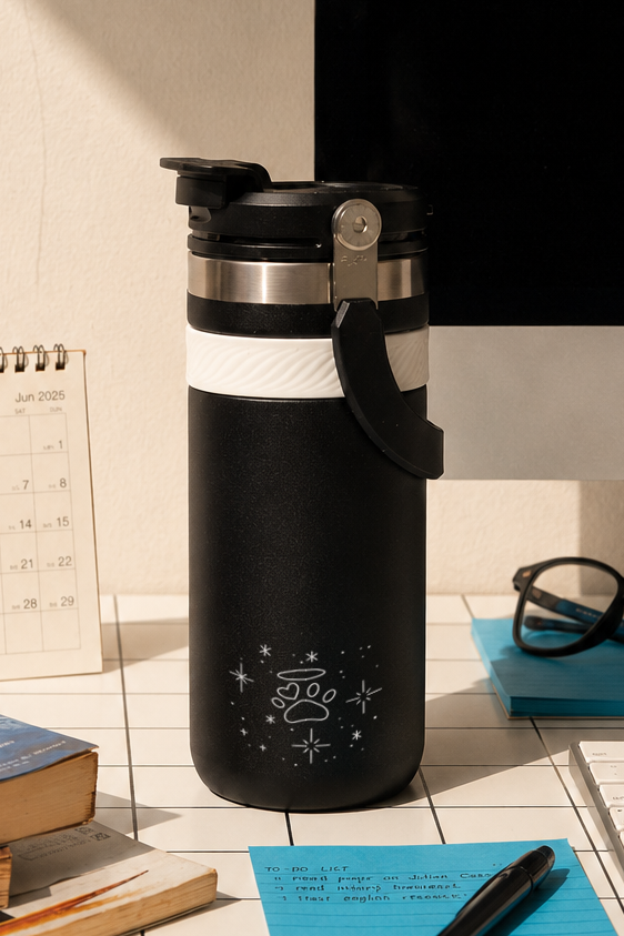 Mini Hydrator Tumbler 700ml – Stardust Sketch Print | Double Wall Vacuum Insulated Hot & Cold Bottle