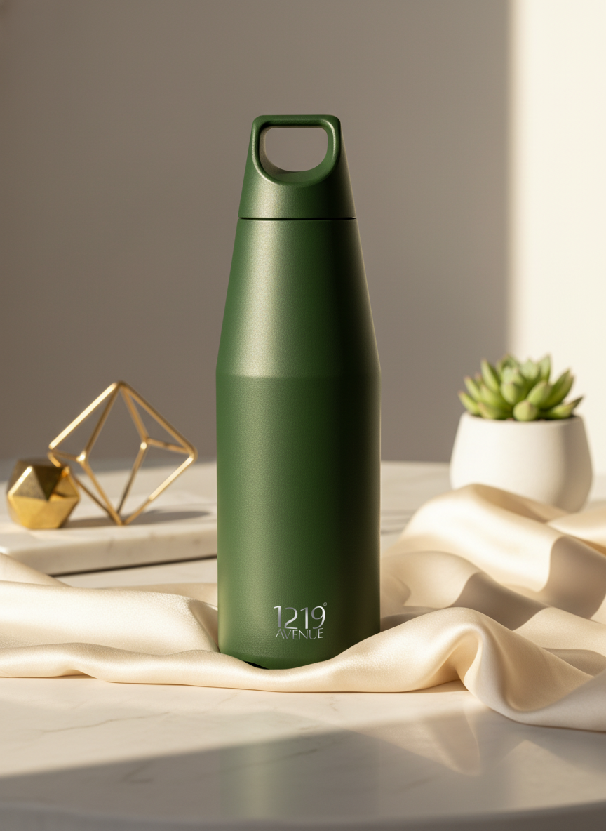 Nuvra Geo-Dash Insulated Bottles 12hrs+ Hot and Cold |Premium Gifting | 580ml and 1100ml | 1 litre capacity 1219 Avenue India