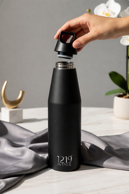 Nuvra Geo-Dash Insulated Bottles 12hrs+ Hot and Cold |Premium Gifting | 580ml and 1100ml | 1 litre capacity 1219 Avenue India