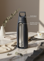 Nuvra Geo-Dash Insulated Bottles 12hrs+ Hot and Cold |Premium Gifting | 580ml and 1100ml | 1 litre capacity 1219 Avenue India