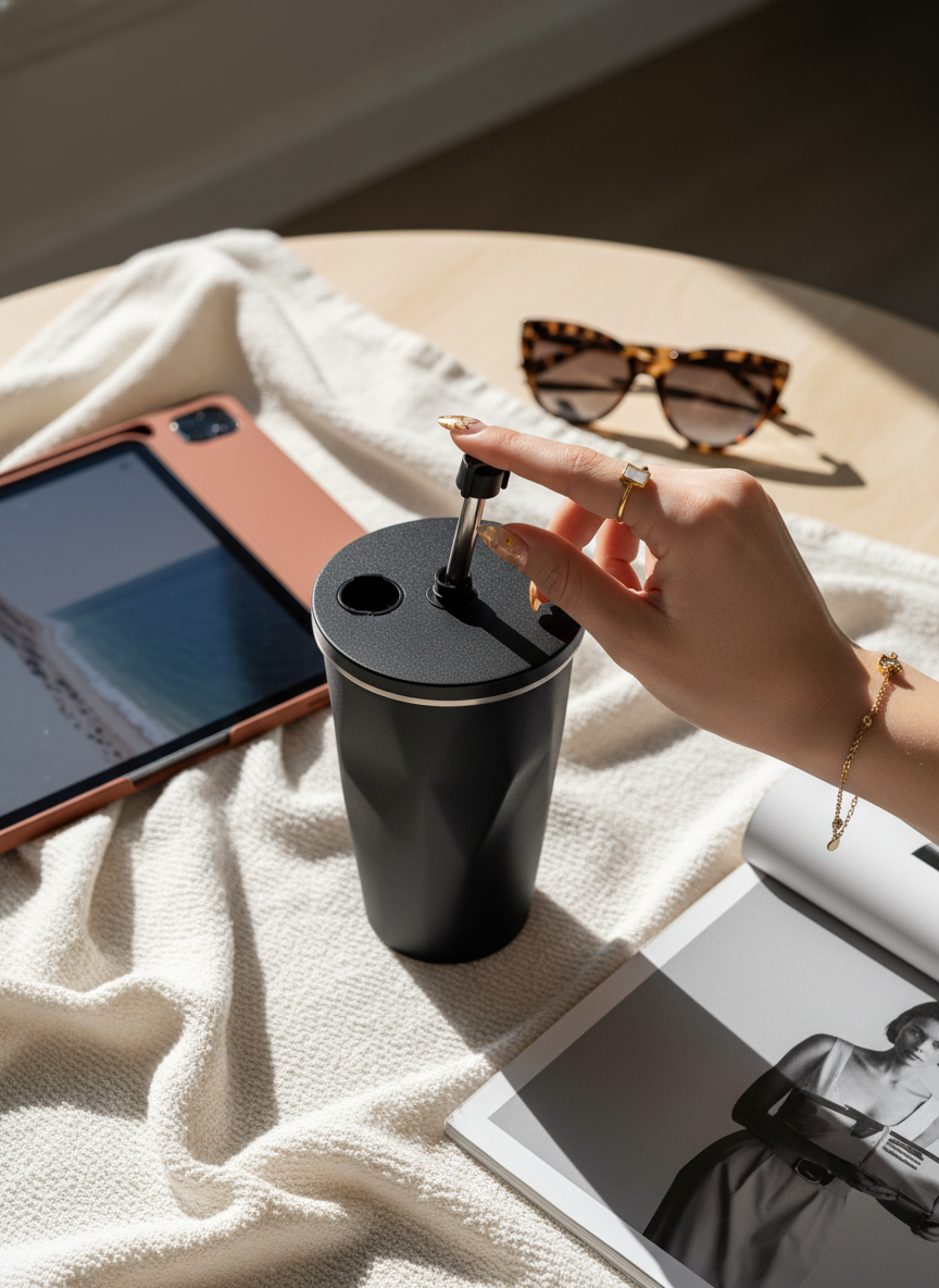 ONYX Tumbler 500ml | Double Walled Insulated Hot & Cold Stainless Steel Tumbler | 0.5L Vacuum Travel Mug 1219 Avenue