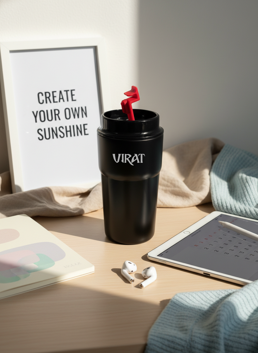 Personalised Eclipse Brew Flask 380ml | Hot & Cold Insulated Stainless Steel Flask | Travel Coffee Mug for Gym & Office | 1219 Avenue