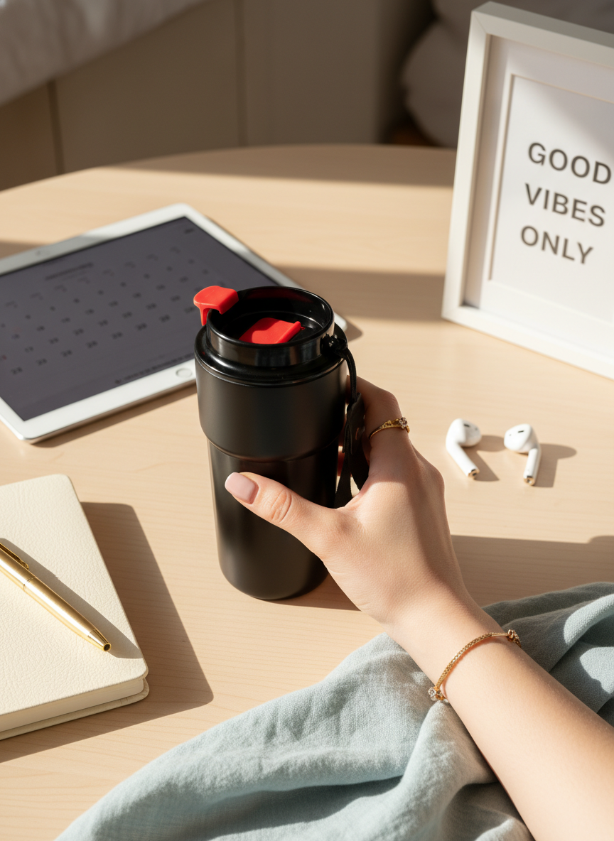 Personalised Eclipse Brew Flask 380ml | Hot & Cold Insulated Stainless Steel Flask | Travel Coffee Mug for Gym & Office | 1219 Avenue 1219 Avenue