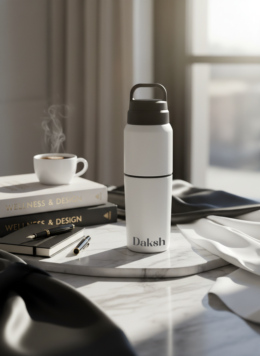 Personalised Essentia 2 in 1 Insulated Water Bottle 500ml | Stainless Steel Hot & Cold Bottle for Gym, Travel & Fitness | 1219 Avenue 1219 Avenue