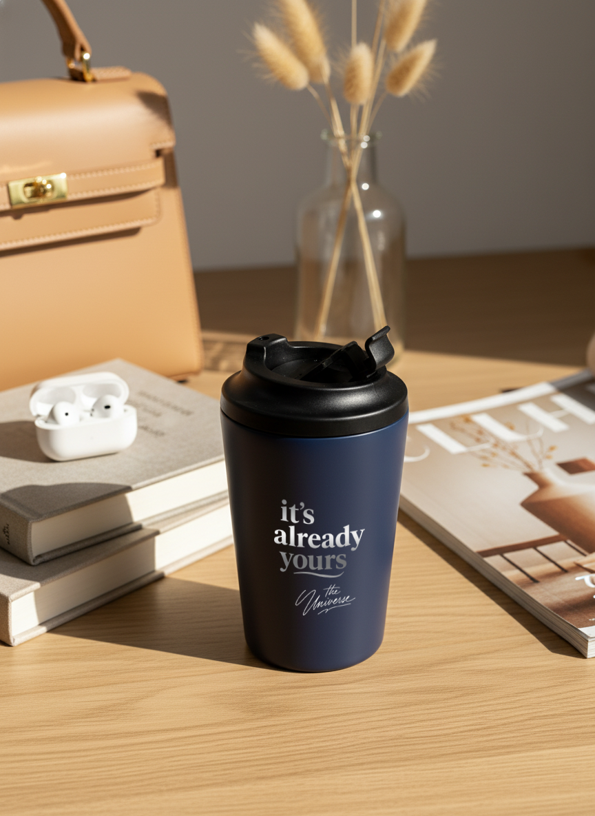 Personalised Latte Line Barista Flask 400ml | Insulated Stainless Steel Hot & Cold Travel Mug | 1219 Avenue 1219 Avenue