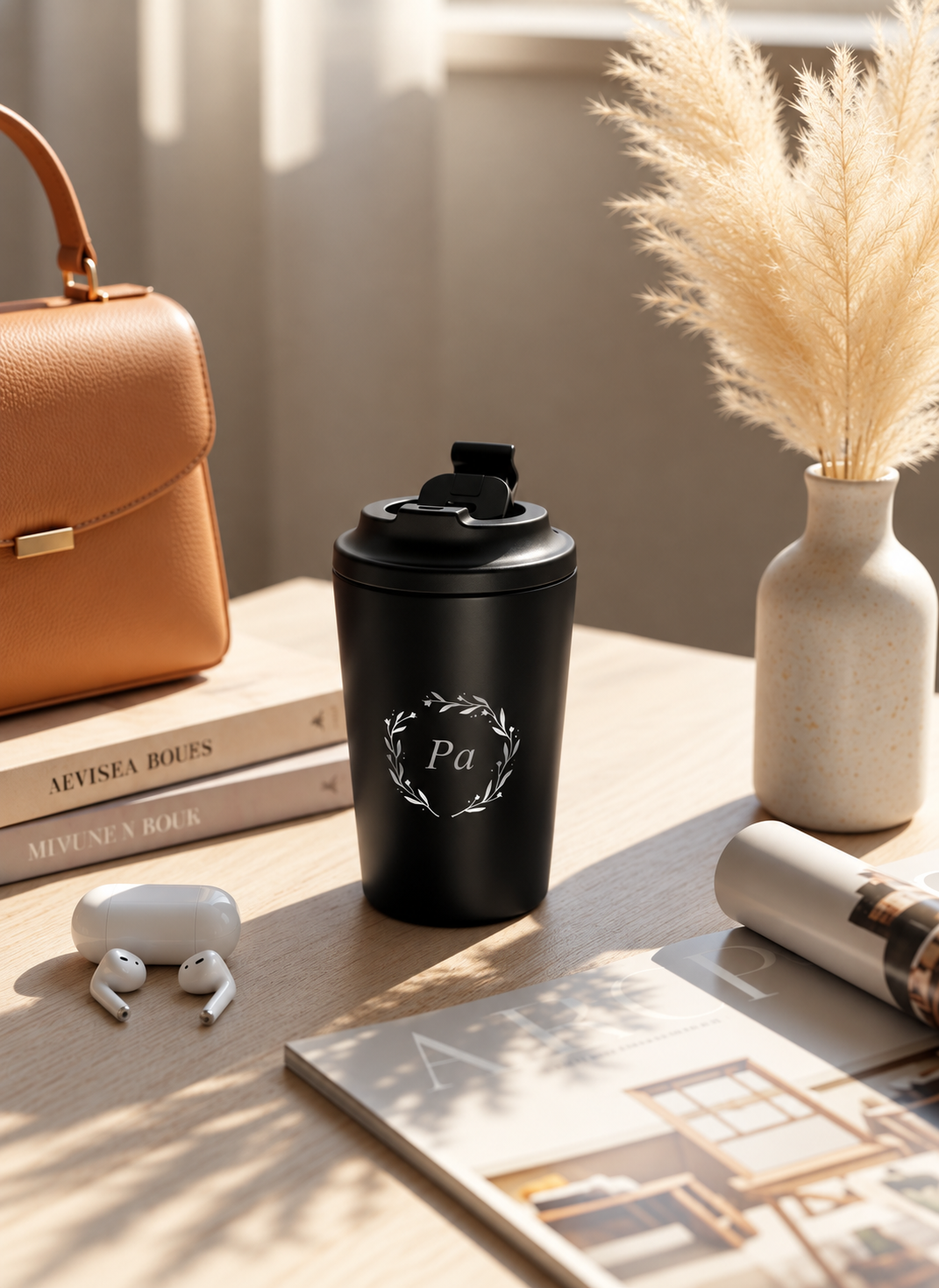 Personalised Latte Line Barista Flask 400ml | Insulated Stainless Steel Hot & Cold Travel Mug | 1219 Avenue 1219 Avenue