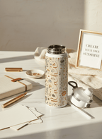 Personalised Lumi Insulated Premium Water Bottle 650ml – Enchanted Petals Print | 12+ Hours Hot & Cold | 2-Way Lid 1219 Avenue