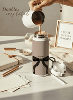 Personalised Lumi Insulated Premium Water Bottle 650ml – Noir Ribbon Print | 12+ Hours Hot & Cold | 2-Way Lid 1219 Avenue