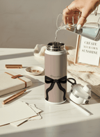 Personalised Lumi Insulated Premium Water Bottle 650ml – Noir Ribbon Print | 12+ Hours Hot & Cold | 2-Way Lid 1219 Avenue