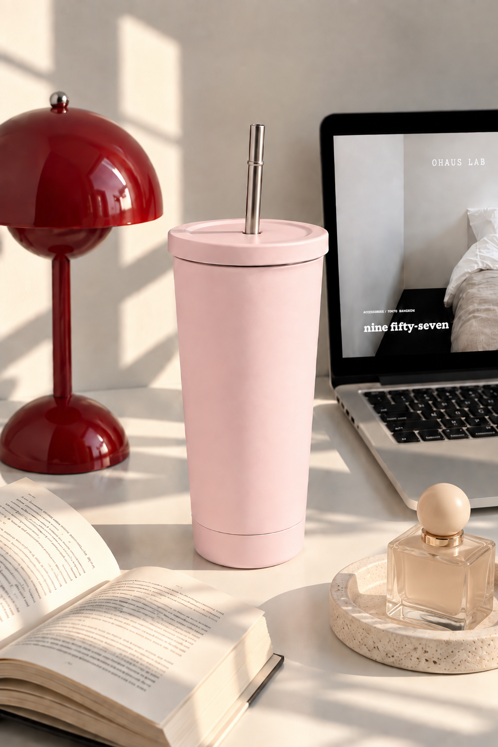 Personalised Muse 600ml Insulated Tumbler | Double Wall Hot & Cold Insulated Tumbler with Steel Straw 1219 Avenue