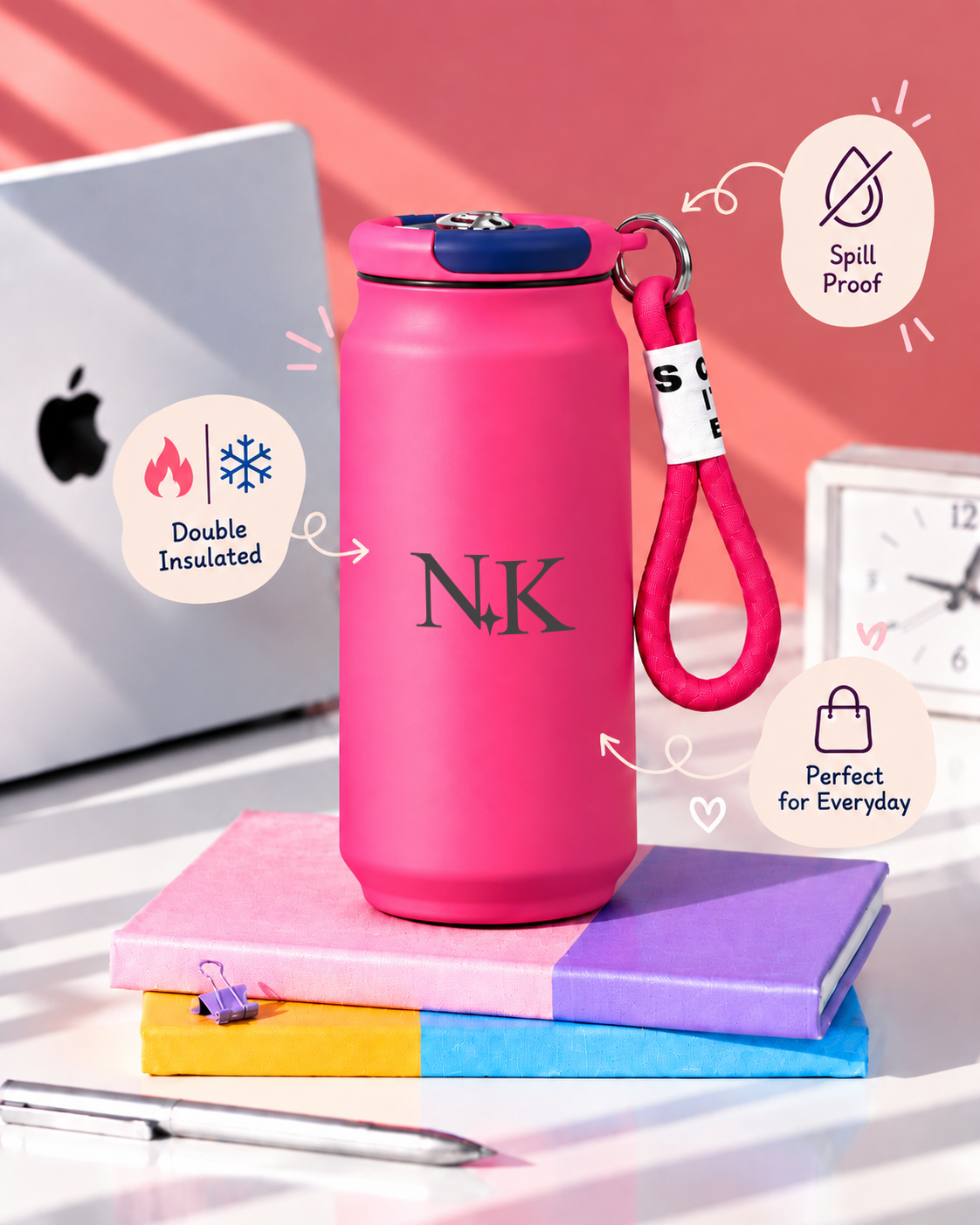 Personalised Peachy Pod Can Tumbler 500ml | Double Wall Insulated Hot & Cold Can Tumbler 1219 Avenue