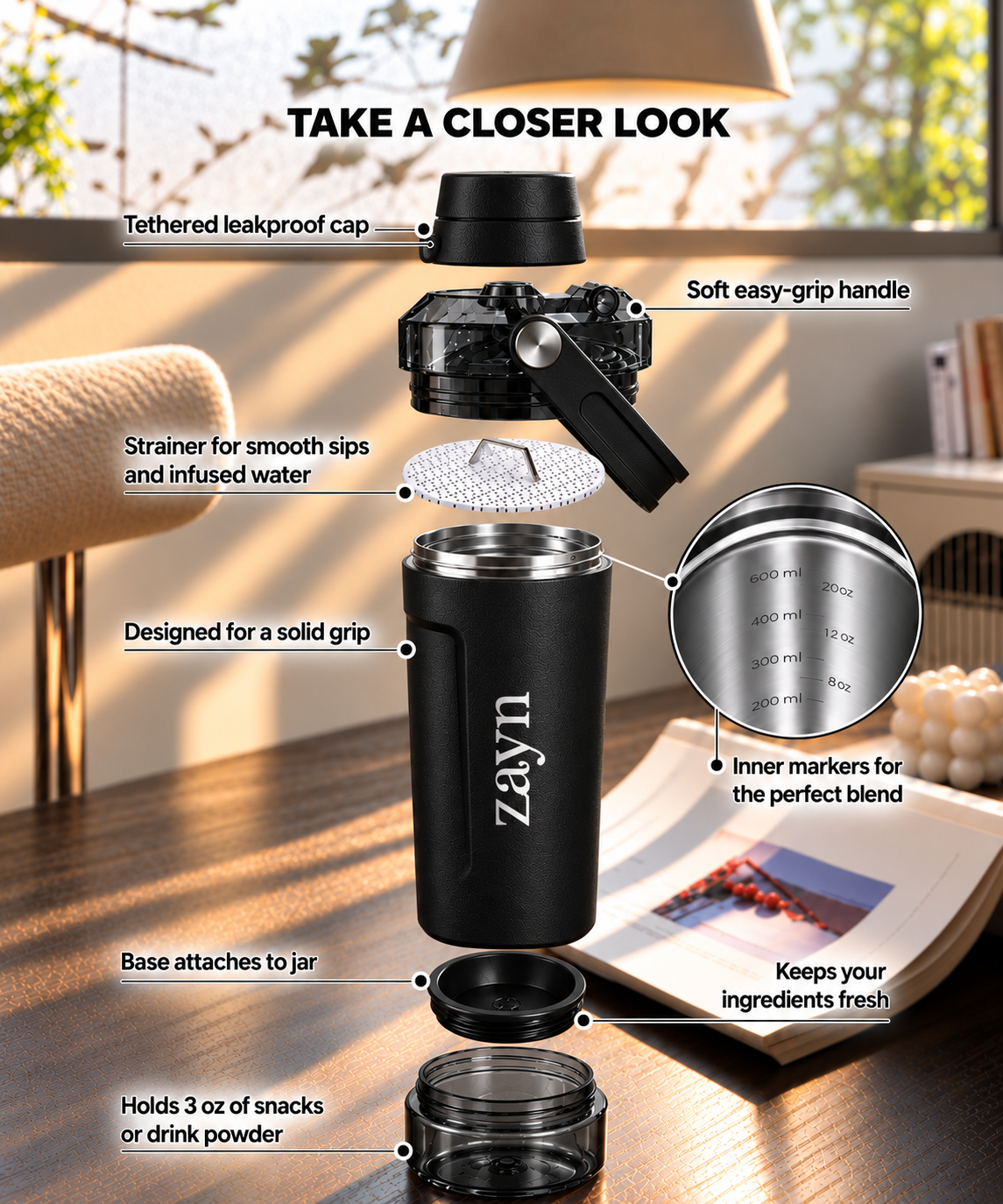 Personalised Veloce 500ml Insulated Tumbler | Double Wall Hot & Cold Portable Gym & Travel Tumbler 1219 Avenue