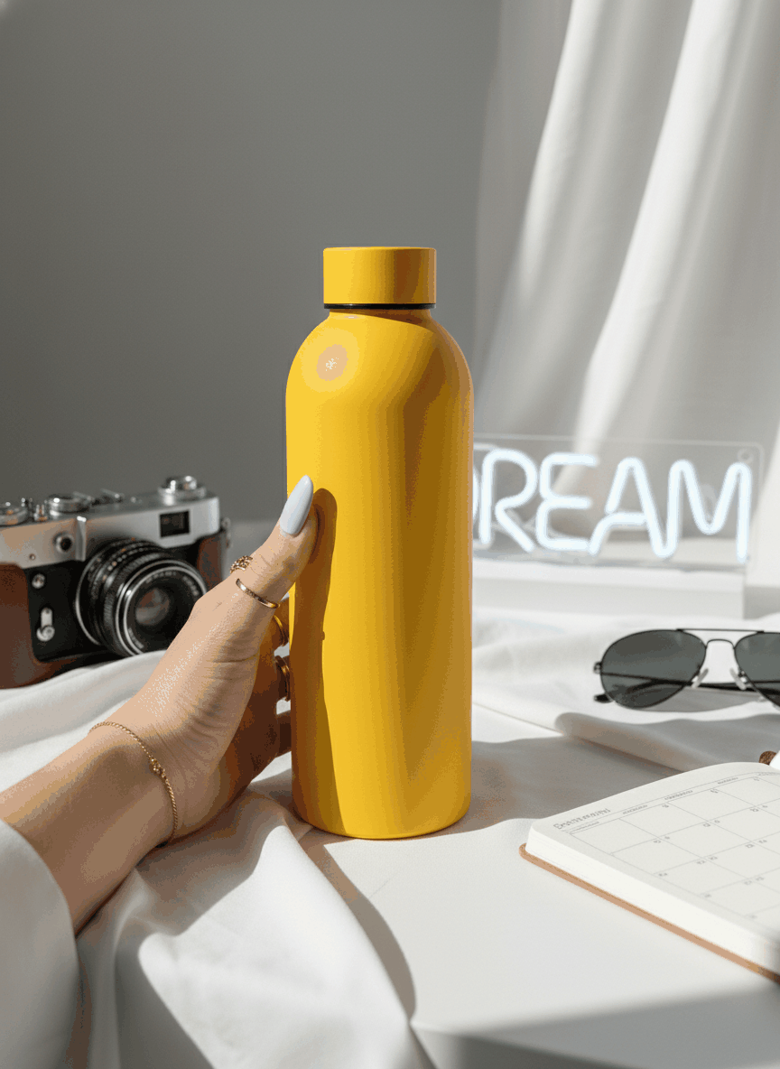 Personalized Bae-Sic Double Walled Insulated Bottles 500 ML| Name/Quote| Double Walled Insulated | 8-10hrs Hot And Cold 1219 Avenue India