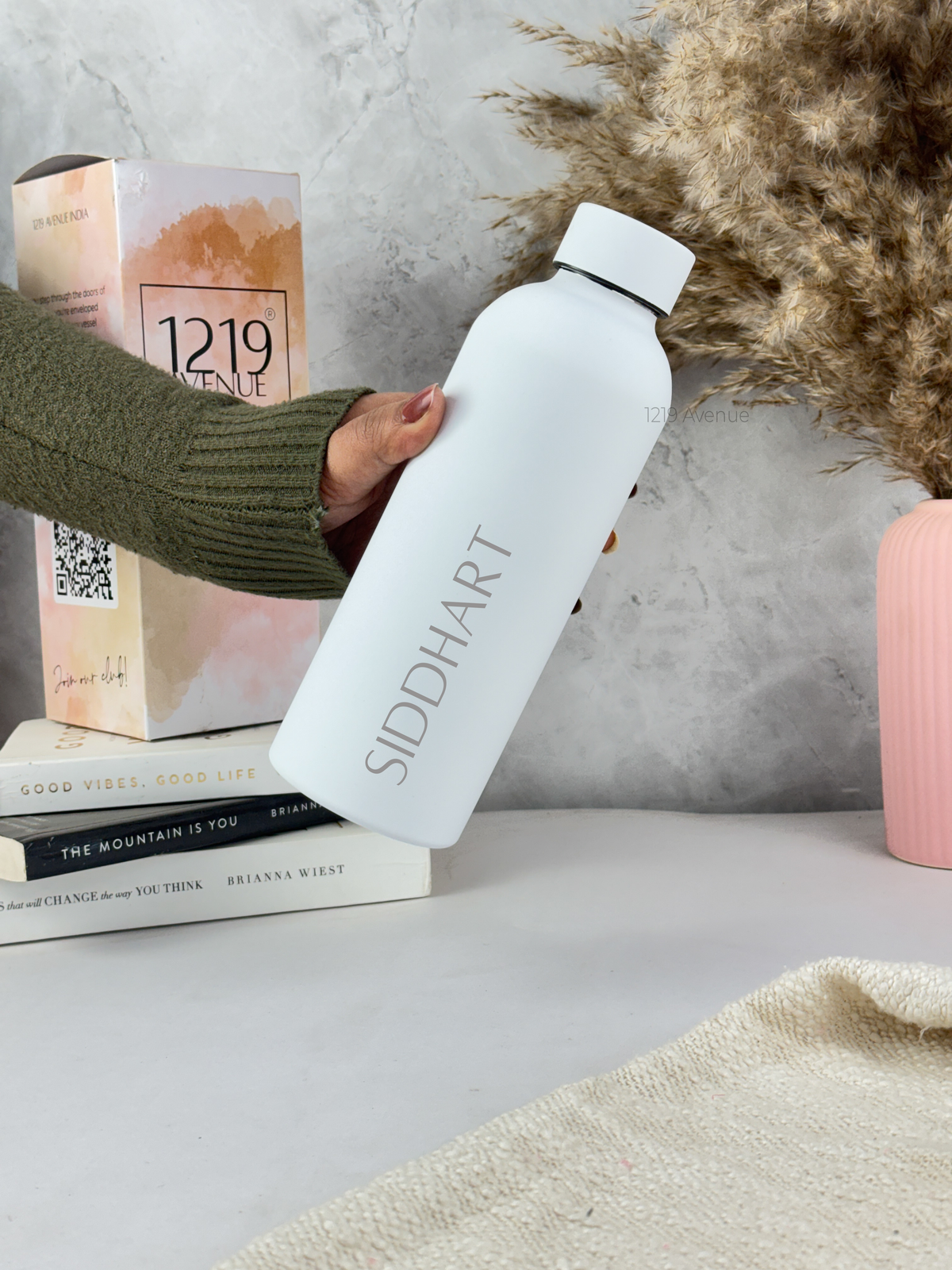 Personalized Bae-Sic Double Walled Insulated Bottles 500 ML| Name/Quote| Double Walled Insulated | 8-10hrs Hot And Cold |NO COD 1219 Avenue India