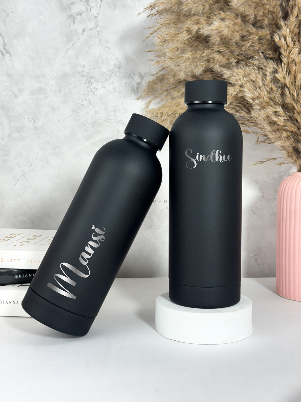 Personalized Bae-Sic Double Walled Insulated Bottles 500 ML| Name/Quote| Double Walled Insulated | 8-10hrs Hot And Cold |NO COD 1219 Avenue India