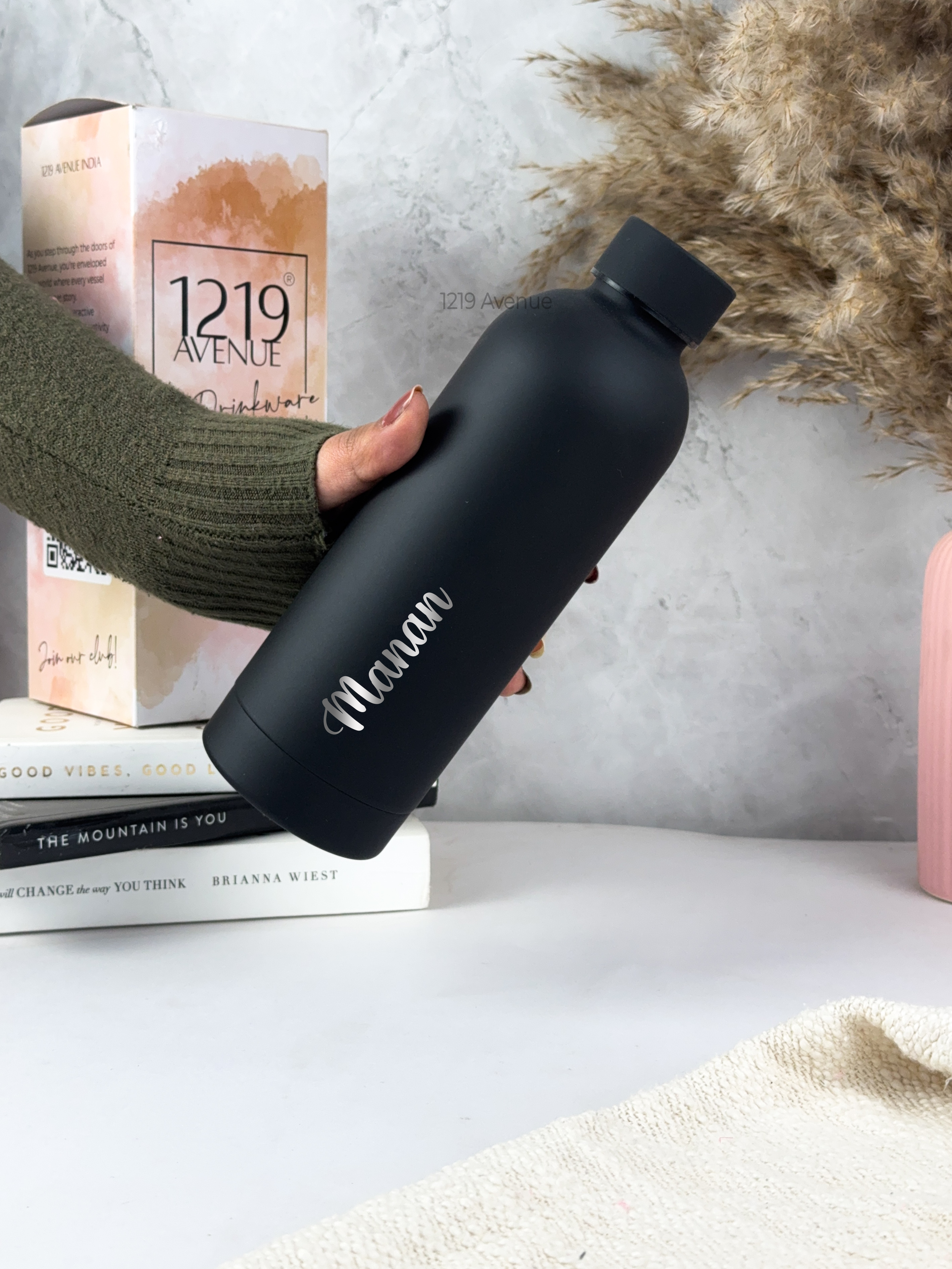 Personalized Bae-Sic Double Walled Insulated Bottles 500 ML| Name/Quote| Double Walled Insulated | 8-10hrs Hot And Cold |NO COD 1219 Avenue India