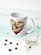 Personalized Ceramic White Mug 350ml | Photo Calendar Personalized Print | Pocket Picks Mugs |Heartstrings 1219 Avenue India