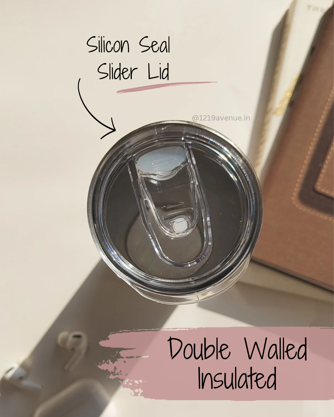 Colossal Tumbler 700ML with Straw | Aesthetic Girlie Print |Double Walled Insulated Tumbler 7-8 hrs 1219 Avenue India