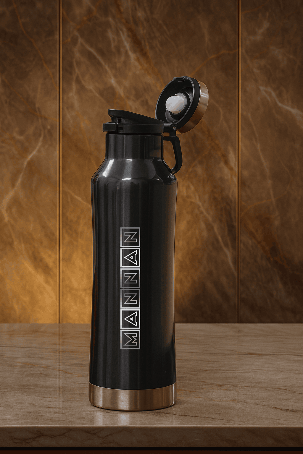 Personalized Elora Flip Top Lock Insulated Bottle – 750ml | 12hrs+ Hot & Cold | Premium Gifting | 3 Stunning Colors| 750ml bottles 1219 Avenue