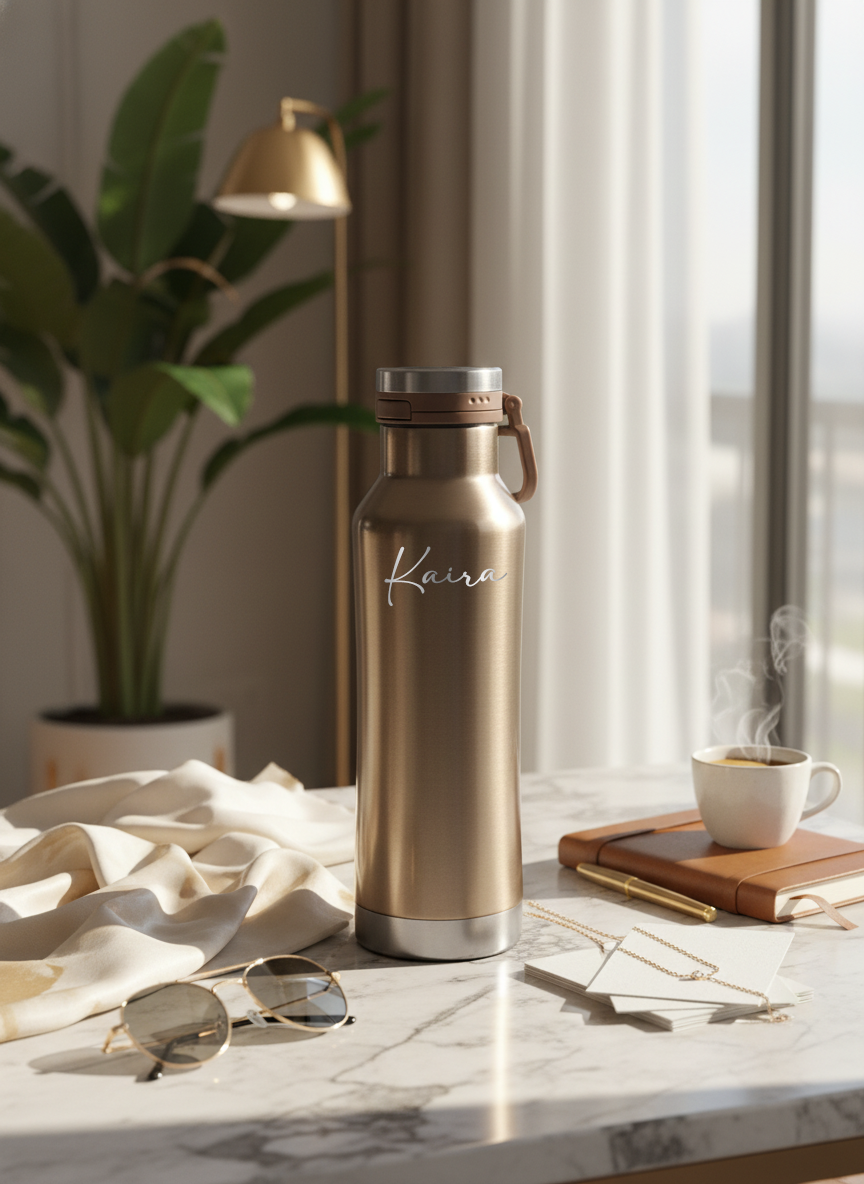 Personalized Elora Flip Top Lock Insulated Bottle – 750ml | 12hrs+ Hot & Cold | Premium Gifting | 3 Stunning Colors| 750ml bottles 1219 Avenue