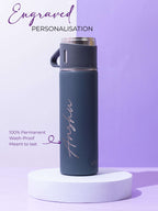 Personalized Insulated Vacuum Flask with 3 cups 1219 Avenue India