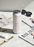 Personalized Ivora Metal Can Sipper 500 ML | Blush Bow Romance Print | Double Walled Hot & Cold Tumbler 1219 Avenue