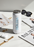 Personalized Ivora Metal Can Sipper 500 ML | Signature Sip Print | Double Walled Hot & Cold Tumbler 1219 Avenue
