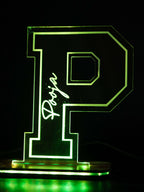 Personalized LED Side Table Lamp| Initial Letter and Name Customized| NO COD 1219 Avenue India