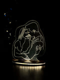 Personalized LED Side Table Lamp| Line Art Customized|Loved Ones Lamp | Valentines Special 1219 Avenue India