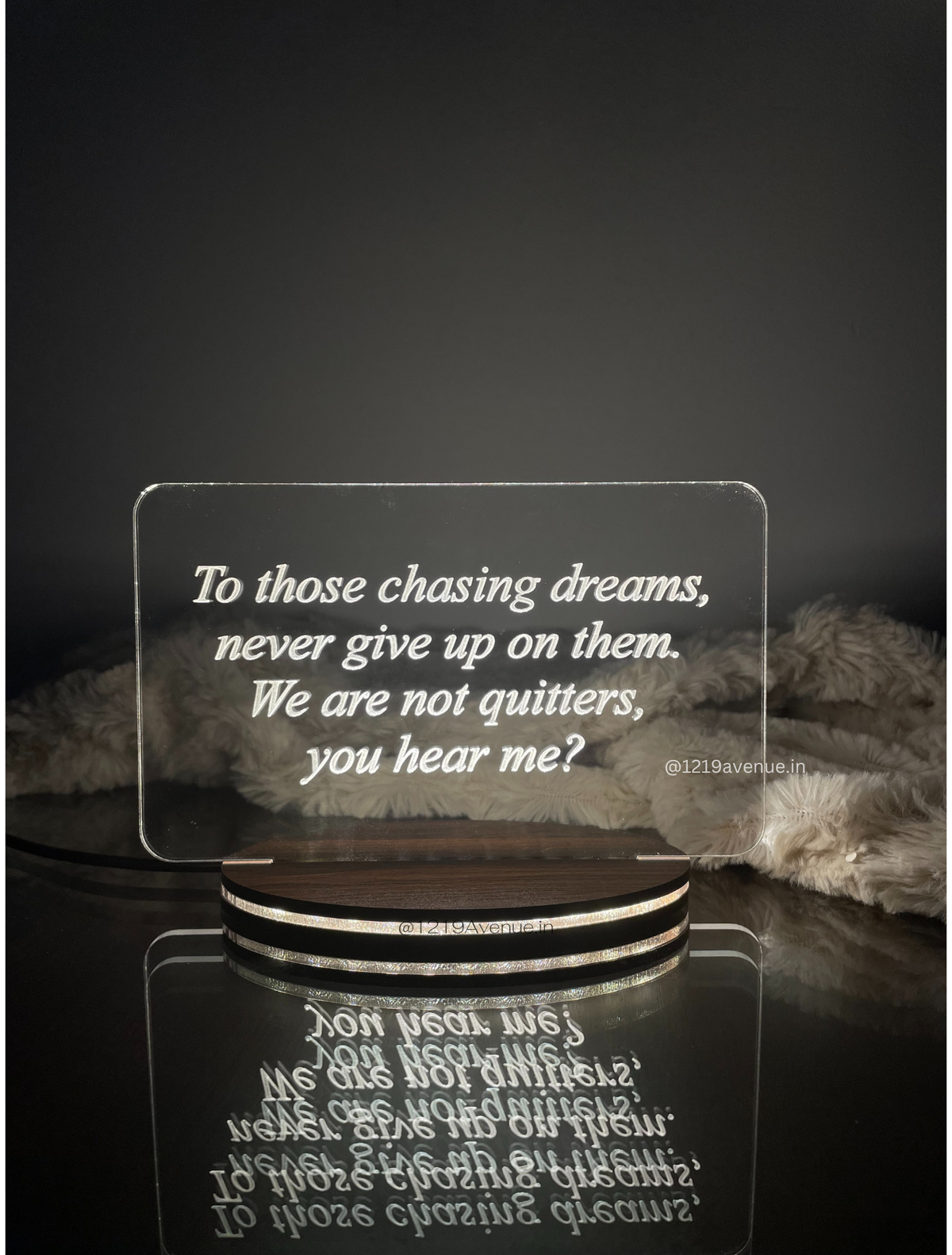 Personalized LED Side Table Lamp| Message/Quote Customized| NO COD 1219 Avenue India