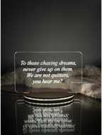 Personalized LED Side Table Lamp| Message/Quote Customized| NO COD 1219 Avenue India