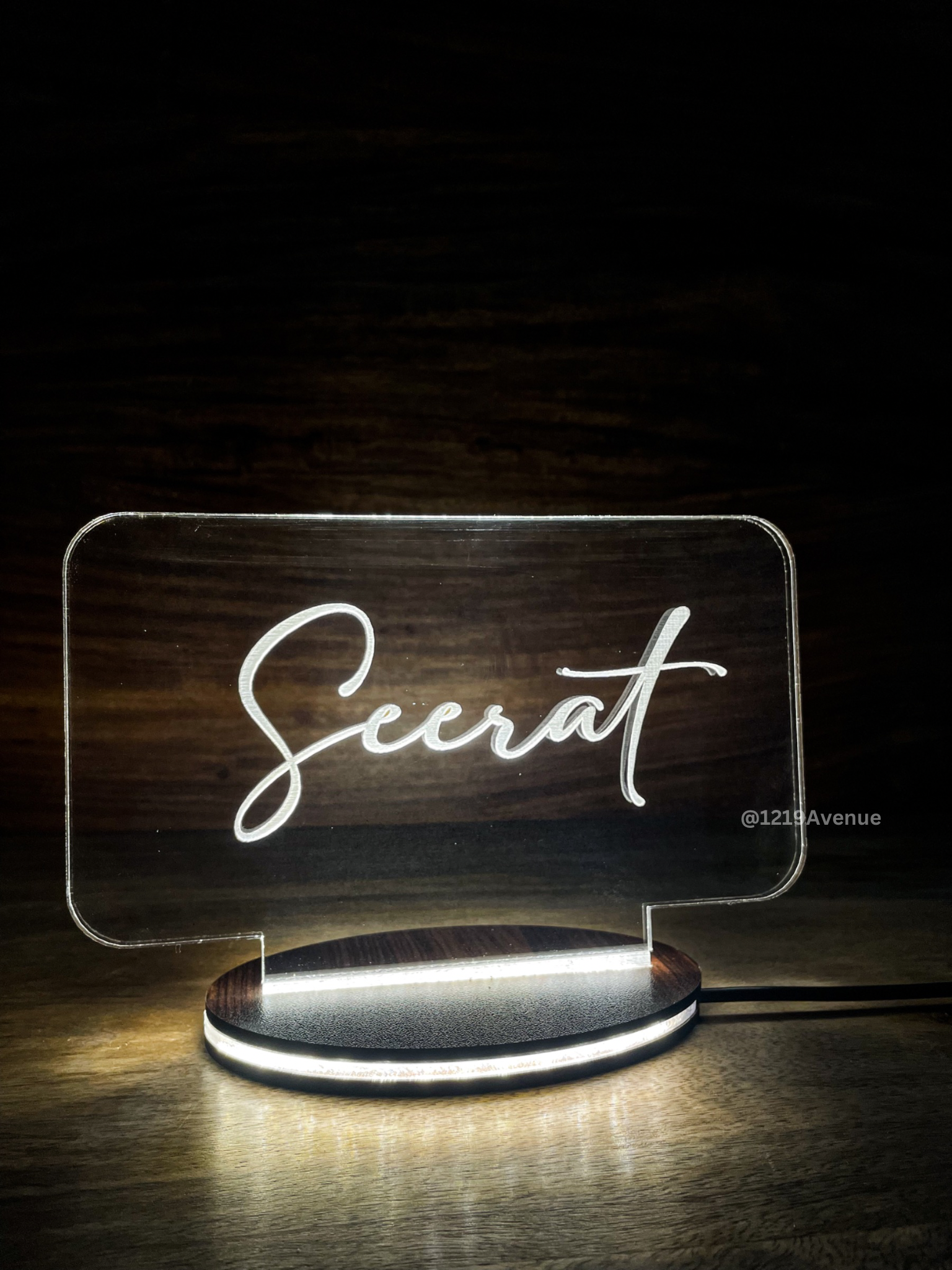 Personalized LED Side Table Lamp| Name Customized| NO COD 1219 Avenue India