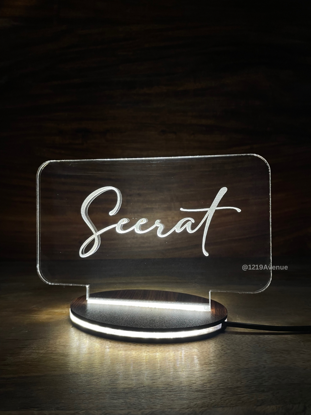 Personalized LED Side Table Lamp| Name Customized| NO COD 1219 Avenue India