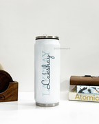 Personalized Metal Can Sipper 350ML with Straw | Signature Sip Print| Double Walled Insulated Tumbler 26oz 1219 Avenue India