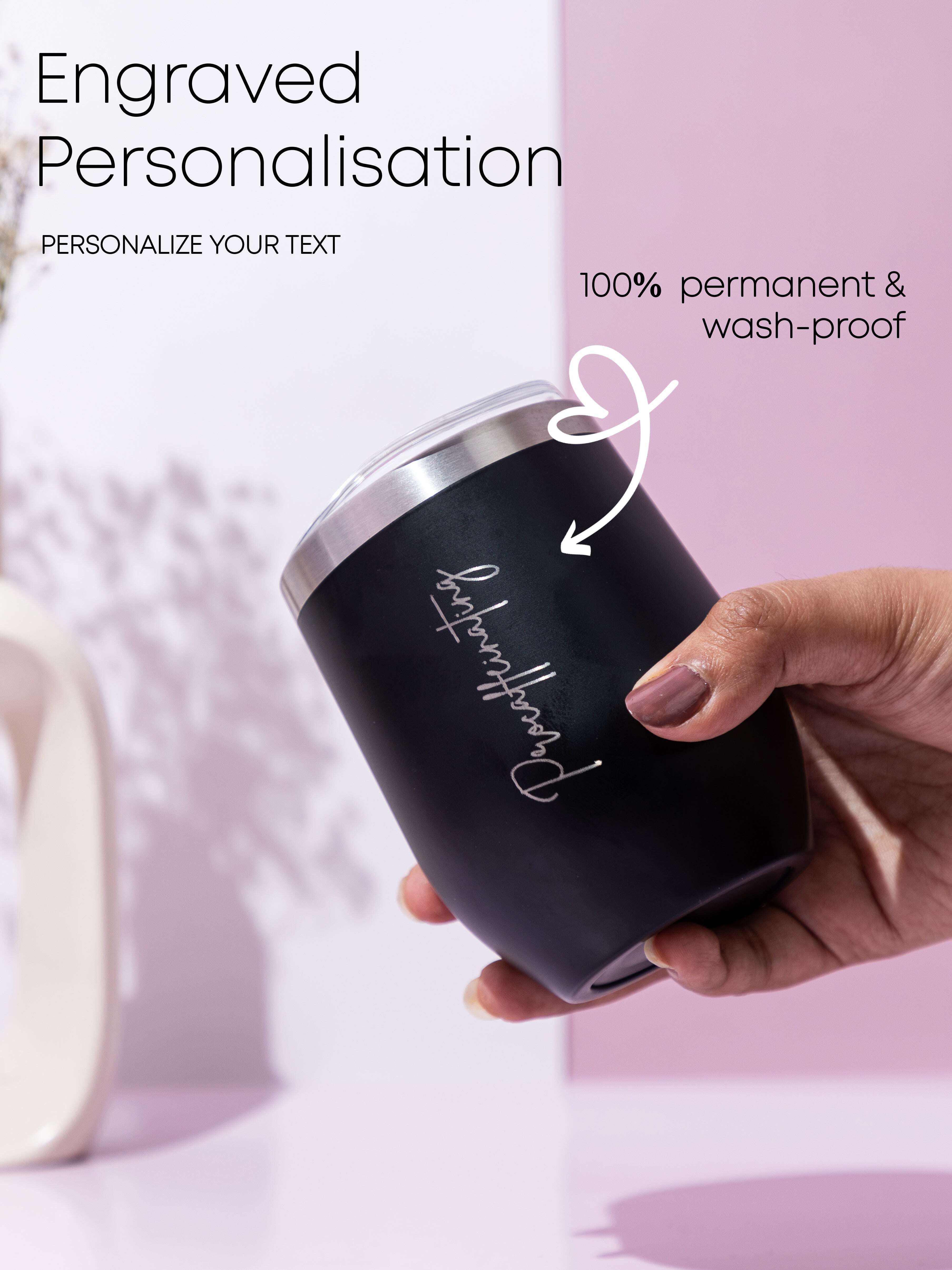 Personalized Name/Quote Benji Brew Coffee Flask 400ml 1219 Avenue India