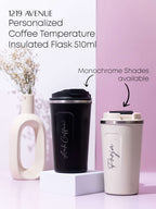 Personalized Name/Quote Temperature Display Portable Coffee Flask 500ml 1219 Avenue India